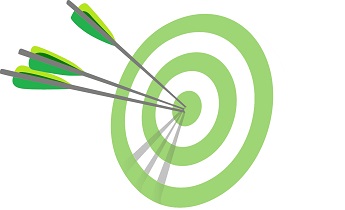 Arrows within a target board